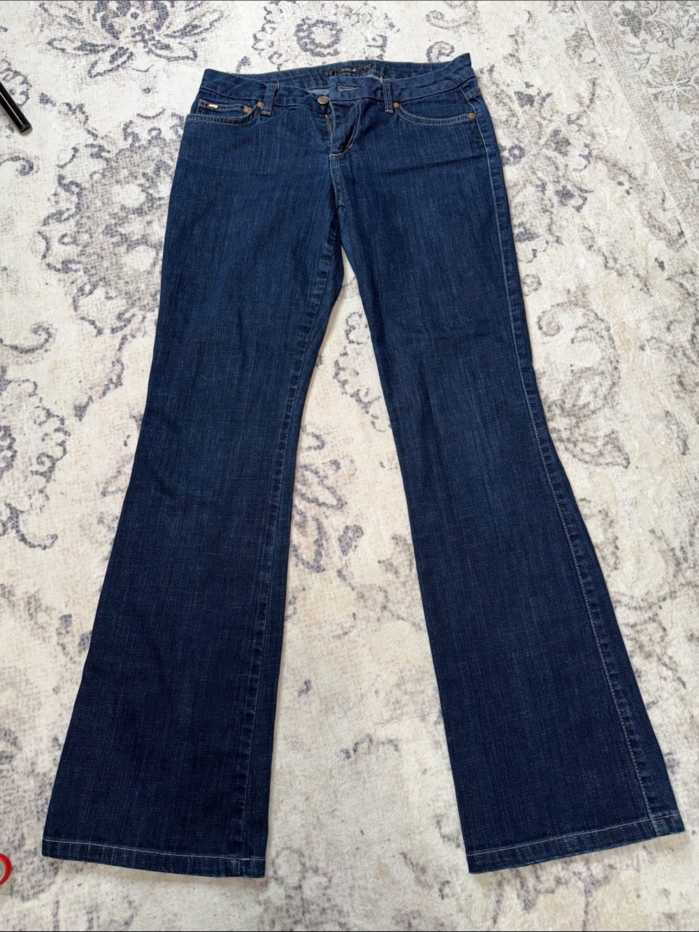 Joe's Jeans Dark Blue Wide Leg Flare Jeans-Honey style 31’